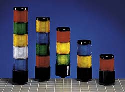 Federal Signal Corp Incandescent Lamp, Red, Flashing and Steady, Stackable Tower Light Module - LSL-024R