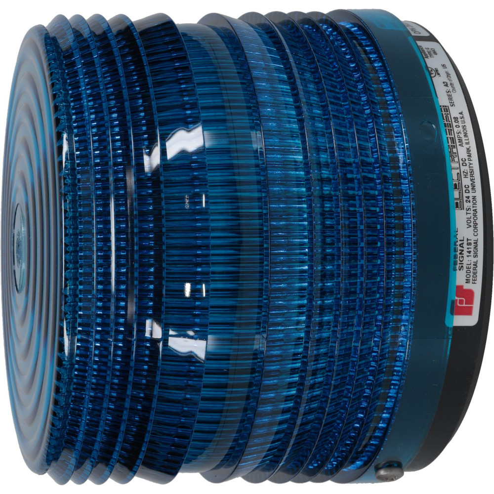 Federal Signal Corp Strobe Light: Blue, Surface Mount, 24VDC - 141ST-024B
