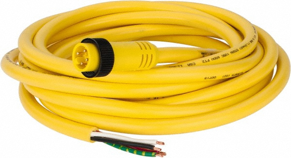 Brad Harrison 10 Amp, Male 90° Cordset Sensor and Receptacle - 104002A01F150