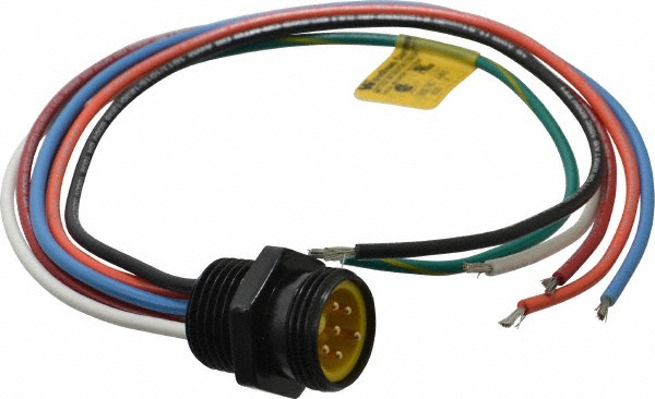 Brad Harrison 10 Amp, Male 90° Cordset Sensor and Receptacle - 104002A01F150
