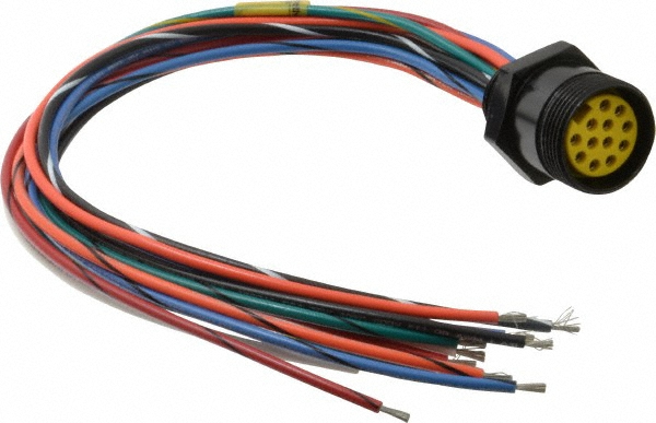 Brad Harrison 4 Amp, M8 Male Straight to Pigtail Cordset Sensor and Receptacle - 404006A10M040