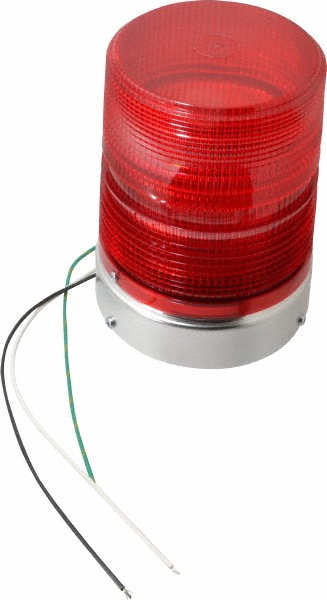 Edwards Signaling Flashing & Steady Light: Green, Panel, Pipe & Wall Mount, 120VAC - 105XBRMG120A