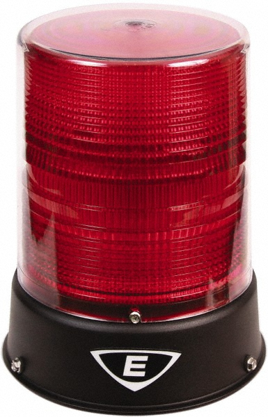 Edwards Signaling Flashing & Steady Light: Red, Pipe Mount, 24VAC/VDC - 57PLEDMR24ADB