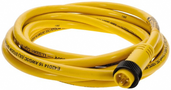 Brad Harrison 7 Amp, Female Straight to Pigtail Cordset Sensor and Receptacle - 309000A01F120
