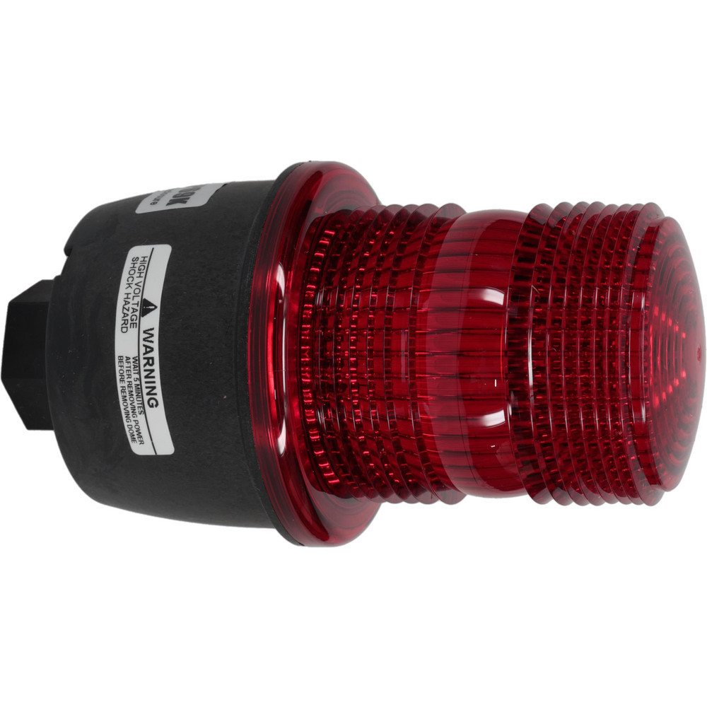 Federal Signal Corp Low Profile Mini Strobe Light: Red, Pipe Mount, 120VAC - LP3P-120R