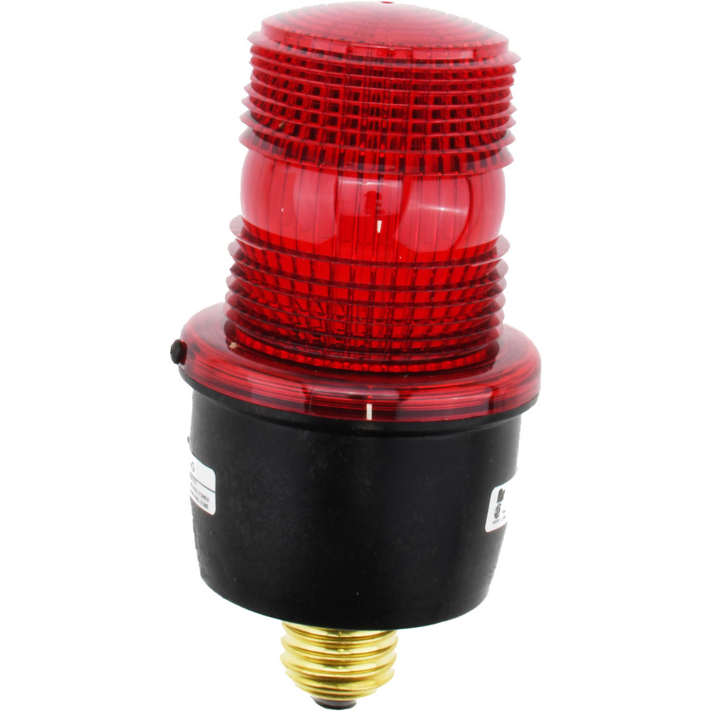 Federal Signal Corp Low Profile Mini Strobe Light: Green, Pipe Mount, 120VAC - LP3M-120G