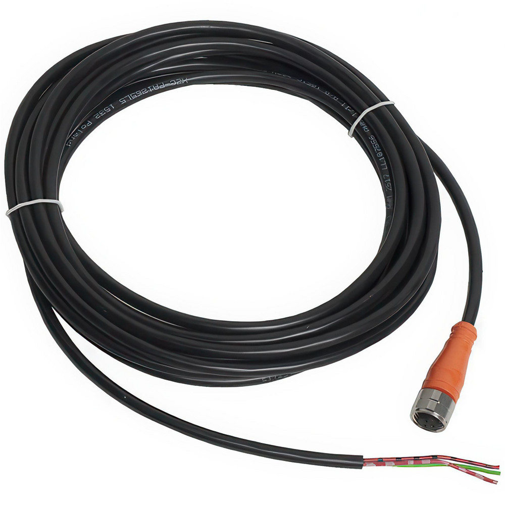 Telemecanique Sensors 4 Amp, 1/2-20 UNF 3 Pin Female Straight Cordset Sensor and Receptacle - XZCPA1865L5