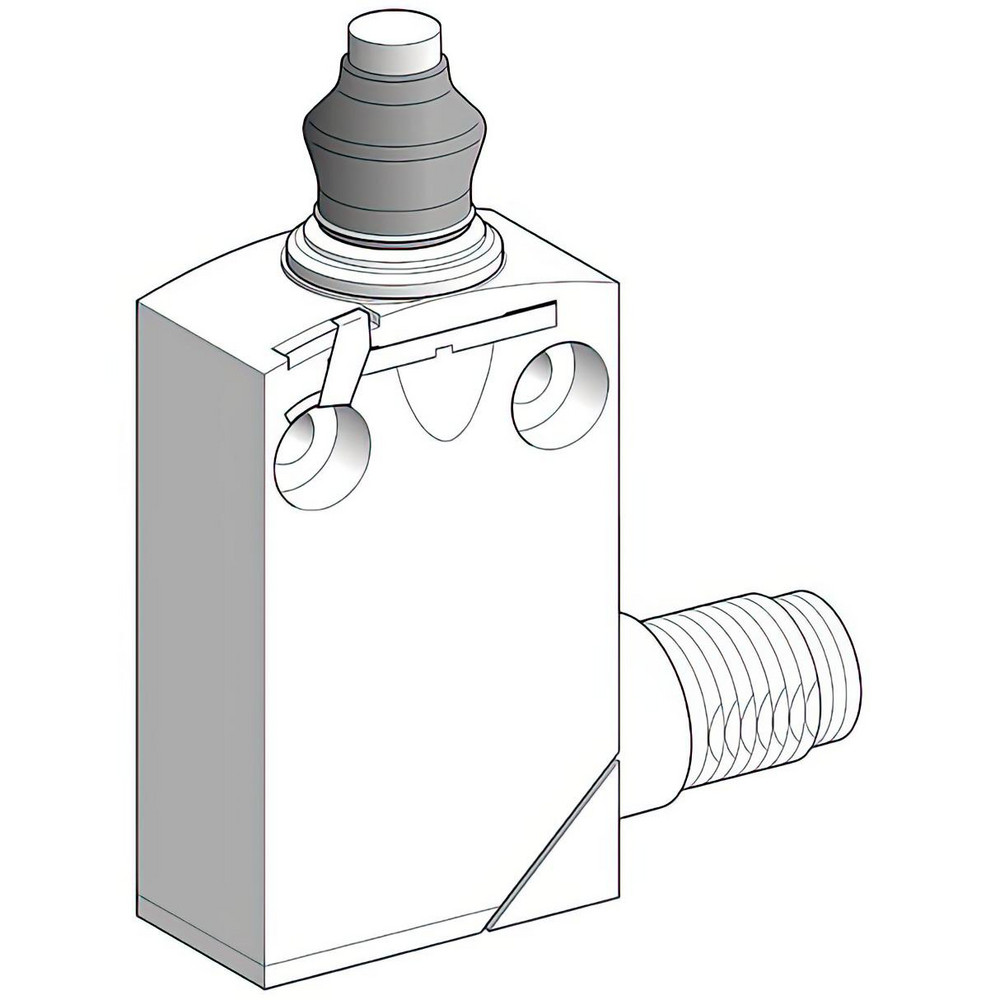 Telemecanique Sensors General Purpose Limit Switch: DP, NC, End Plunger, Top - XCMD2111C12