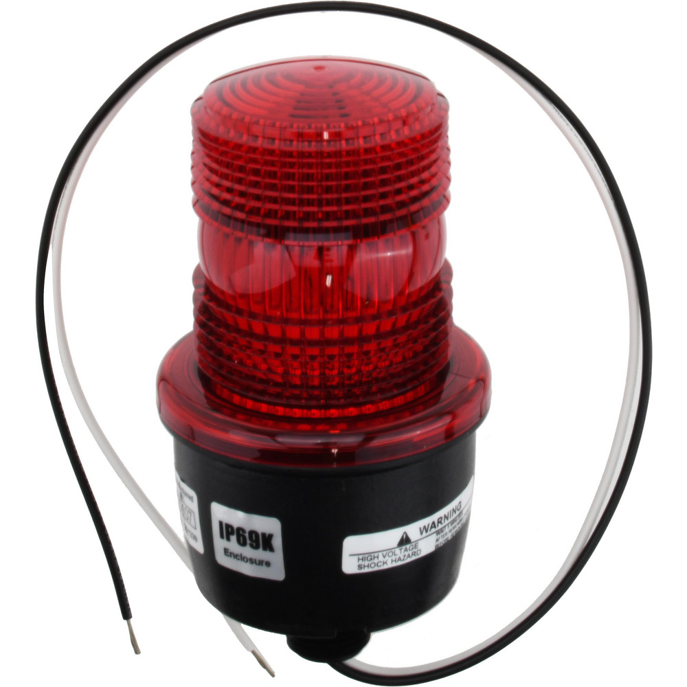 Edwards Signaling Flashing & Steady Light: Clear, Panel & Pipe Mount, 120VAC - 125XBRMW120AB