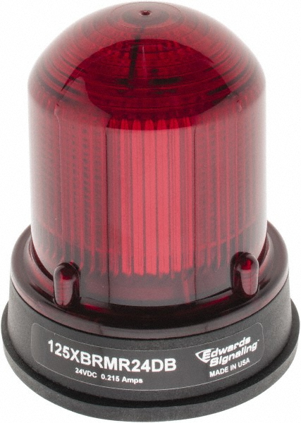 Edwards Signaling Flashing & Steady Light: Clear, Panel & Pipe Mount, 120VAC - 125XBRMW120AB
