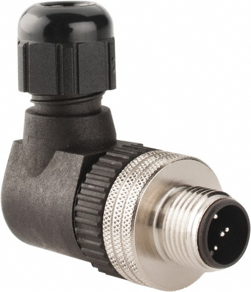 Brad Harrison 4 Amp, Male 90° Field Attachable Connector Sensor and Receptacle - 7A3007-31