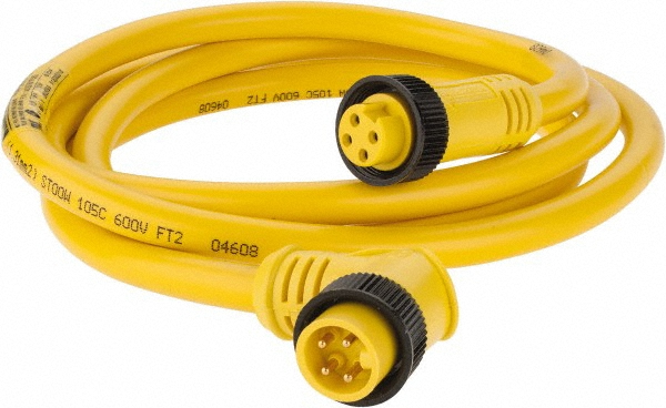 Brad Harrison 13 Amp, Female 90° to Male 90° Cordset Sensor and Receptacle - 113022A01F060