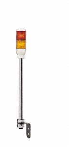 Edwards Signaling LED Lamp, Amber, Green, Red, Flashing and Steady, Stackable Tower Light Module - 108I-RGA-N5