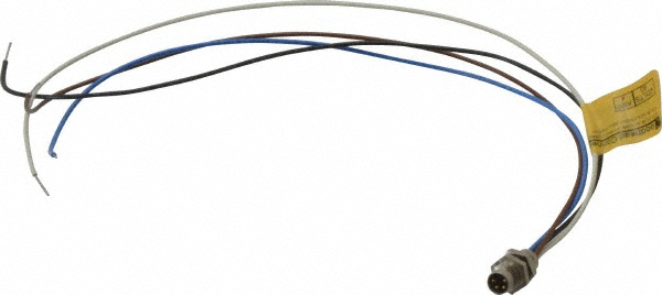 Brad Harrison 4 Amp, M8 Male Straight Receptacle - 4R4P06A27C300