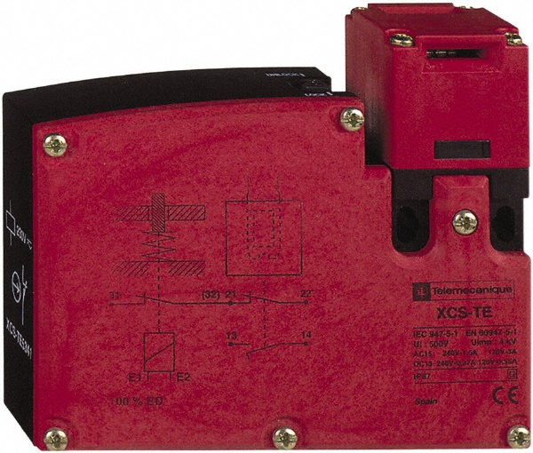 Telemecanique Sensors NO/2NC Configuration, 24/48 VAC/VDC, Multiple Amp Level, Metal Key Safety Limit Switch - XCSE7312