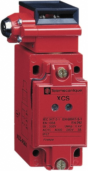 Telemecanique Sensors NO/2NC Configuration, 24/48 VAC/VDC, Multiple Amp Level, Metal Key Safety Limit Switch - XCSE7312