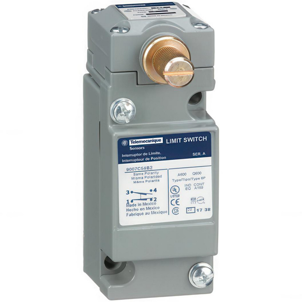 Telemecanique Sensors General Purpose Limit Switch: SPDT, NC, Roller Plunger, Top - XCMD2102L3