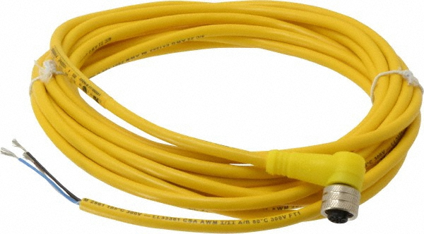 Brad Harrison 4 Amp, M8 Female Straight Receptacle - 4R3P00A27C300