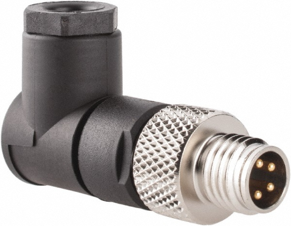 Brad Harrison 4 Amp, Male 90° Field Attachable Connector Sensor and Receptacle - N04MA04124