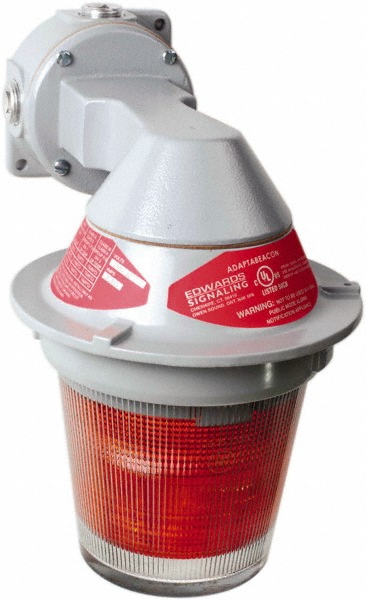 Edwards Signaling Flashing & Steady Light: Green, Bracket Mount, 120VAC - 107XBRBMG120A