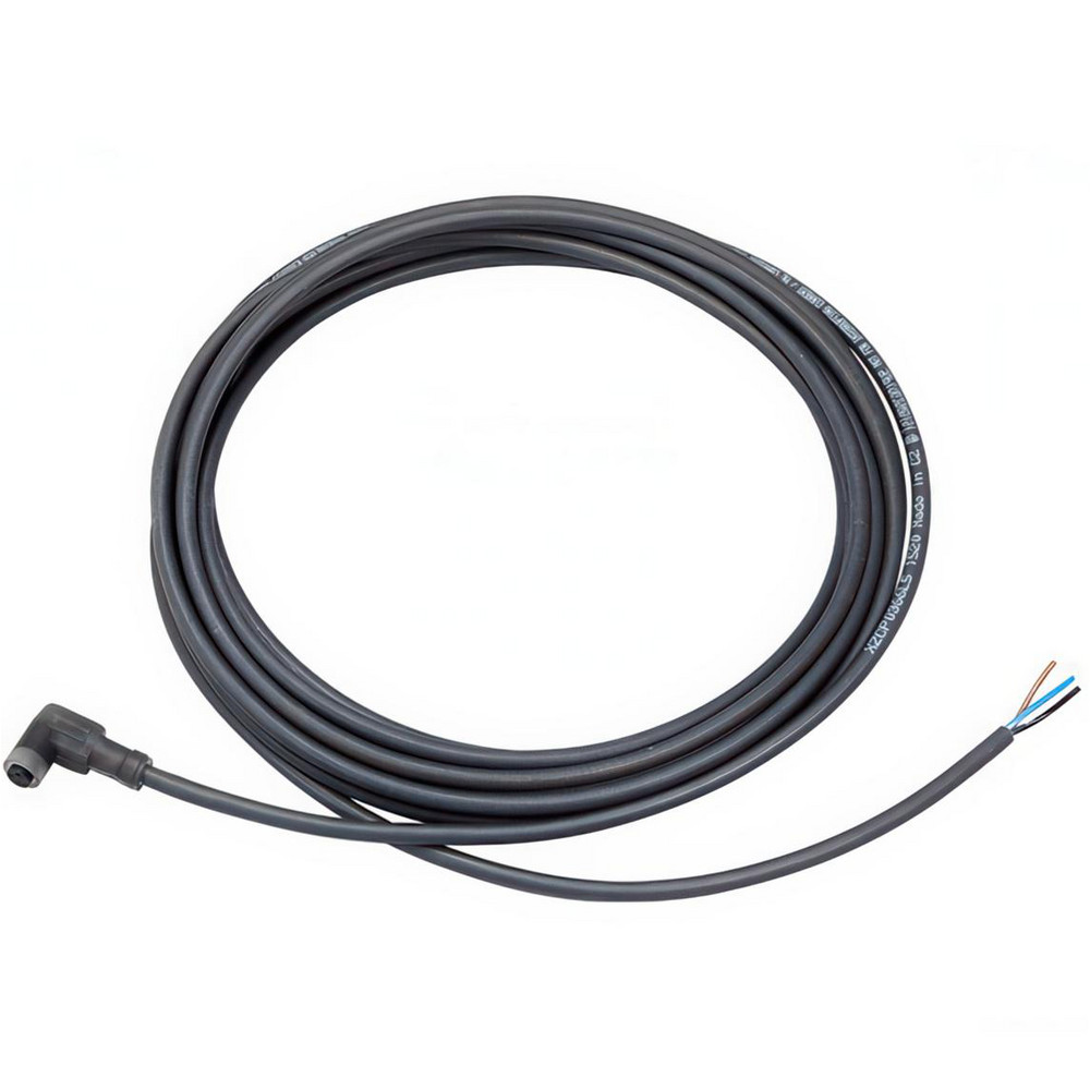 Telemecanique Sensors 4 Amp, 8 mm 3 Pin Elbowed Female Cordset Sensor and Receptacle - XZCP0266L2