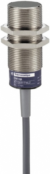 Telemecanique Sensors Capacitive Proximity Sensor: Cylinder, 10 mm Detection Distance - XT130B1NAL2