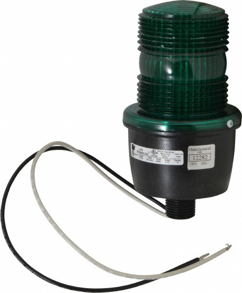 Edwards Signaling Multi-Status Indicator Light: Amber, Green & Red, Pipe, Surface & Wall Mount, 120VAC - 105XBRIRGA120A