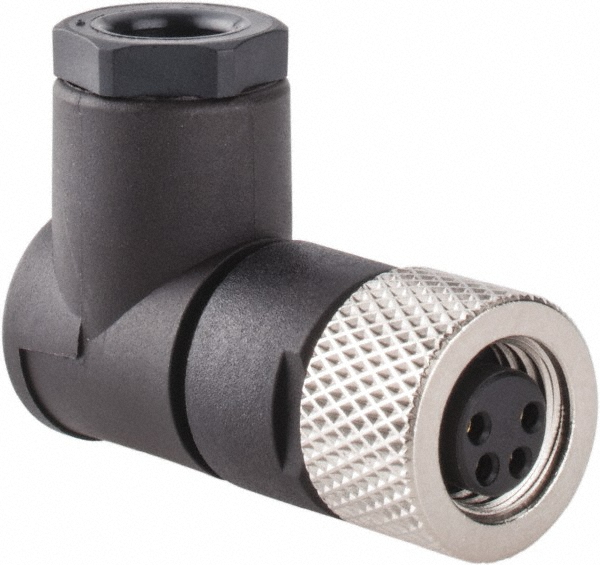 Brad Harrison 4 Amp, Female 90° to Male 90° Field Attachable Connector Sensor and Receptacle - N04FA04124