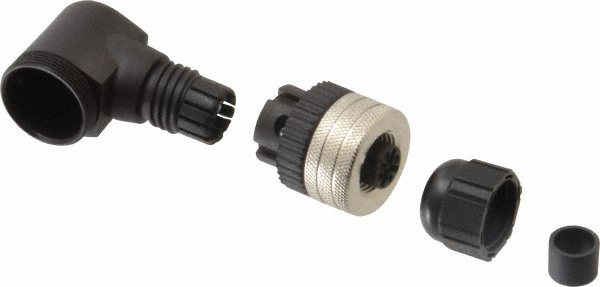 Brad Harrison 4 Amp, Male Straight Field Attachable Connector Sensor and Receptacle - N04MA03124
