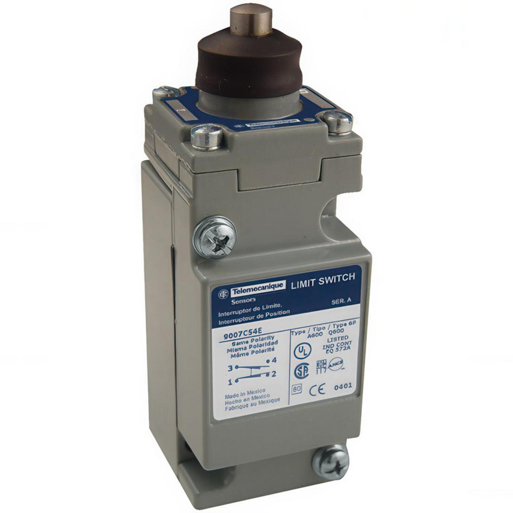 Telemecanique Sensors General Purpose Limit Switch: DP, 2NC/2NO, Rotary Head - ZCKJ404