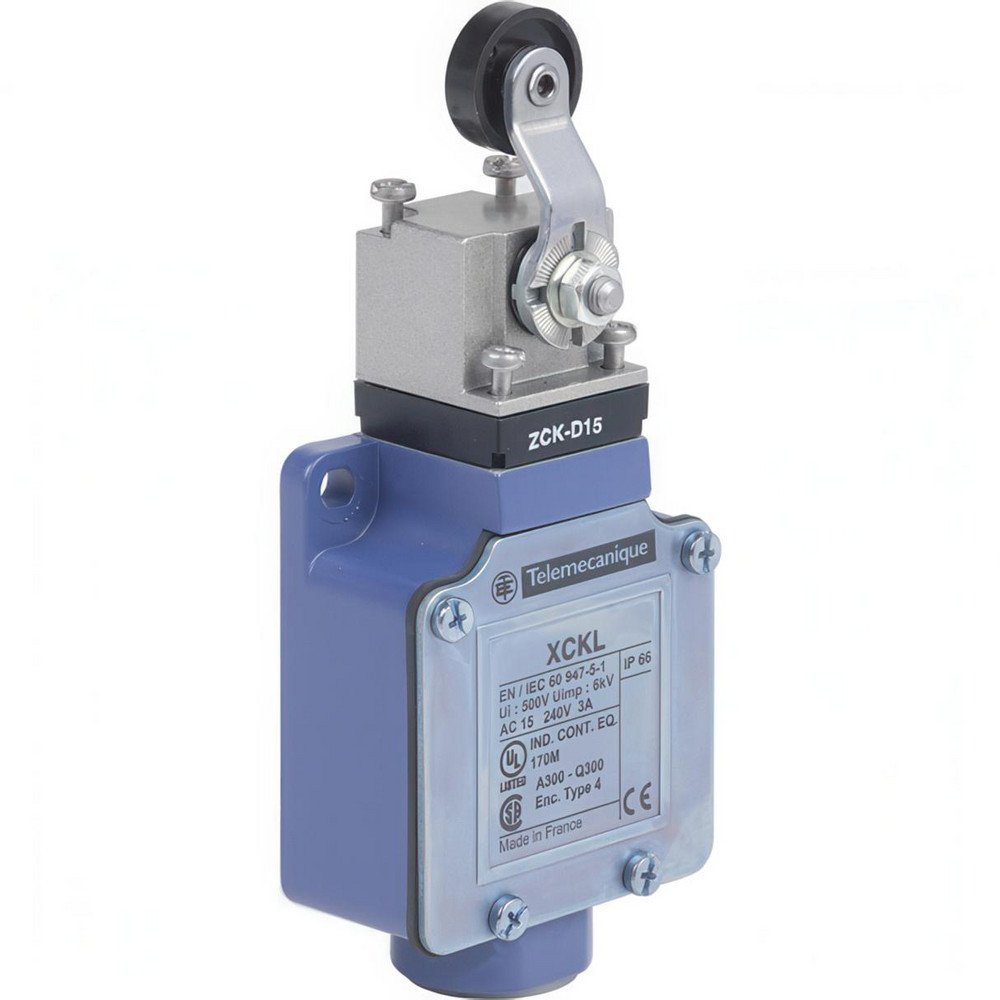 Telemecanique Sensors General Purpose Limit Switch: DP, NC, Roller Lever, Side - XCKJ50541H7