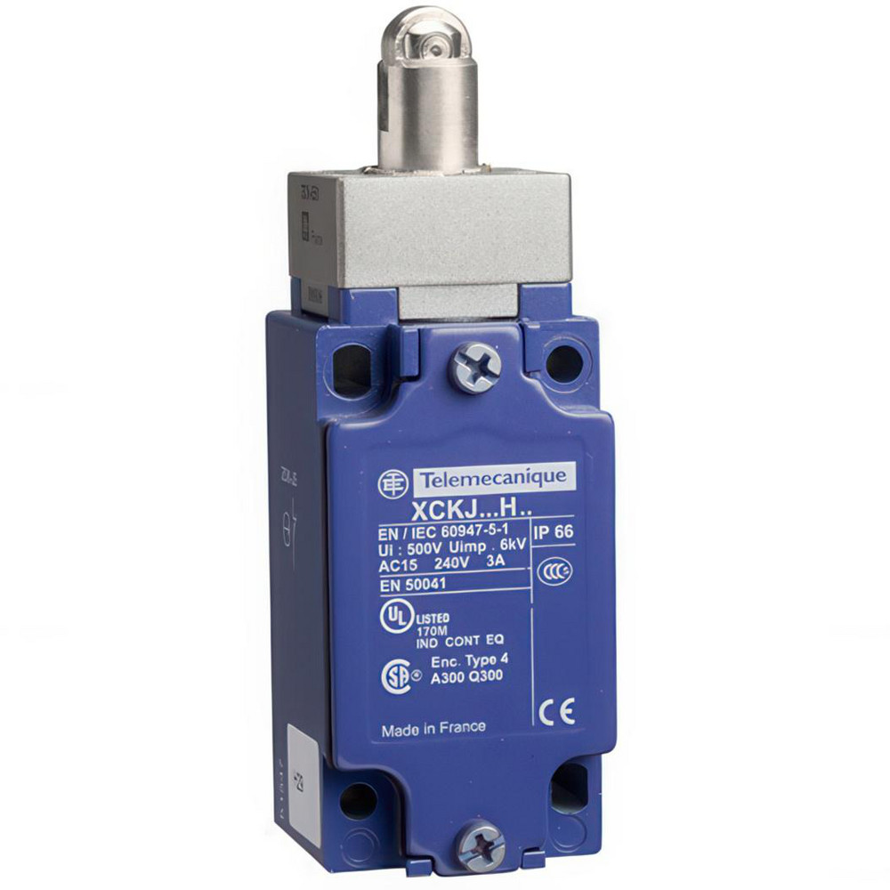 Telemecanique Sensors Limit Switch: NO & NC, Roller Plunger, Top - XCKJ162