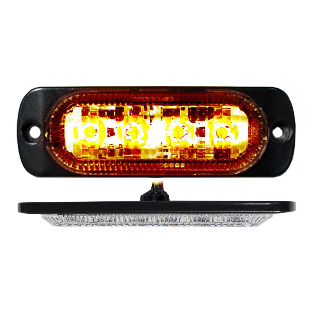 Race Sport Strobe & Flashing Lights: Light Type: Strobe; Lens Color: Amber, Clear; Lens Material: Polycarbonate; Lamp Type: LED - 1005097