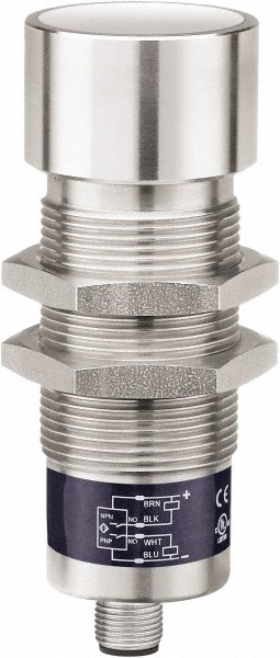 Telemecanique Sensors Ultrasonic Proximity Sensor: Cylinder, 1 m Detection Distance - XX630T1KA000M12