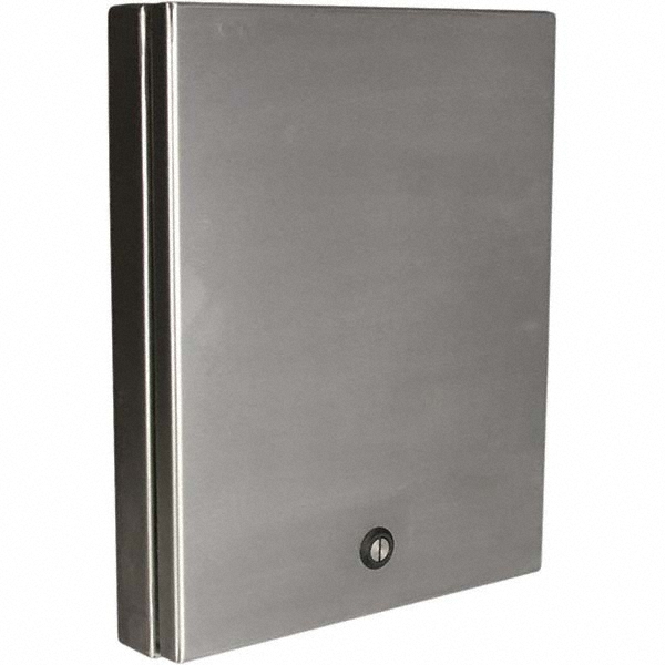 Wiegmann Electrical Enclosure Hinged Window Kit: Use with Enclosures, Stainless Steel - WADW150902BCSS