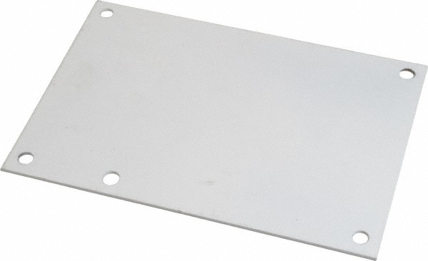 Cooper B-Line 4-1/4" OAW x 6-1/4" OAH Powder Coat Finish Electrical Enclosure Nonperforated Panel - 78205137721