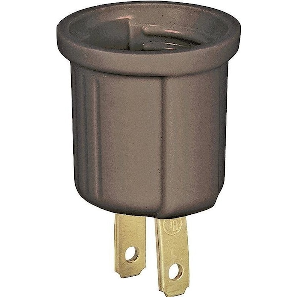 Eaton Wiring Devices Outlet Adapter, 660 W, 2-Outlet, Thermoplastic, Brown - 738B-BOX