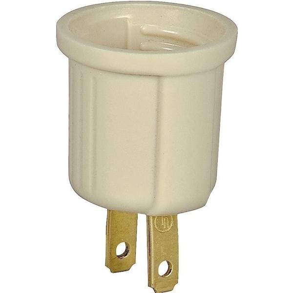 Eaton Wiring Devices Outlet Adapter, 660 W, 1-Outlet, Thermoplastic, Ivory - 738V-BOX