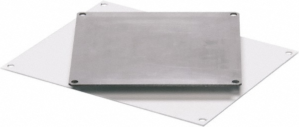 Fibox 24" OAW x 24" OAH White Painted Electrical Enclosure Back Panel - ABP2424