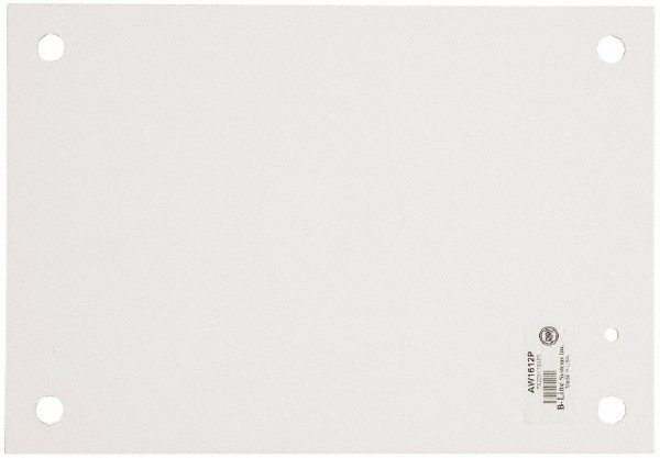 Cooper B-Line 13" OAW x 17" OAH Powder Coat Finish Electrical Enclosure Nonperforated Panel - 78205179395