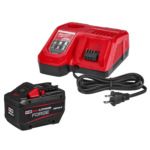 Milwaukee Tool Cordless Tool Battery Kit, 18 V, 12 Ah Cap - 48-59-1300