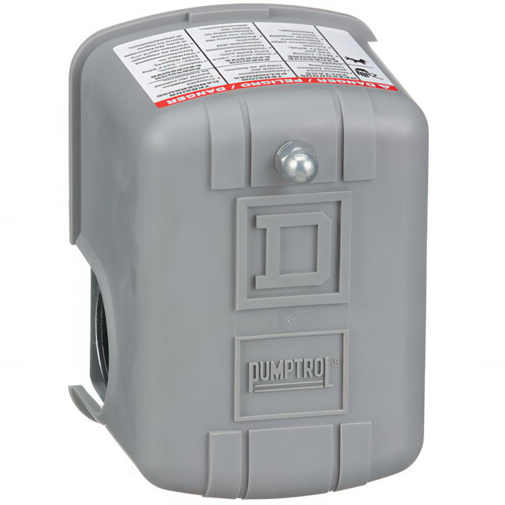 Square D 1 NEMA Rated, 17 inHg to 22 inHg, Electromechanical Pressure and Level Switch - 9016GVG1J11