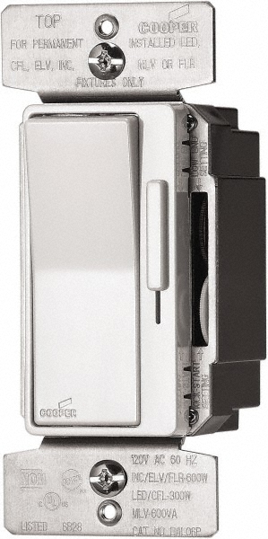 Hubbell Wiring Device-Kellems 3 Pole, 120 VAC, 5 Amp, Residential Grade Rotary Dimmer Switch - RD603PDK