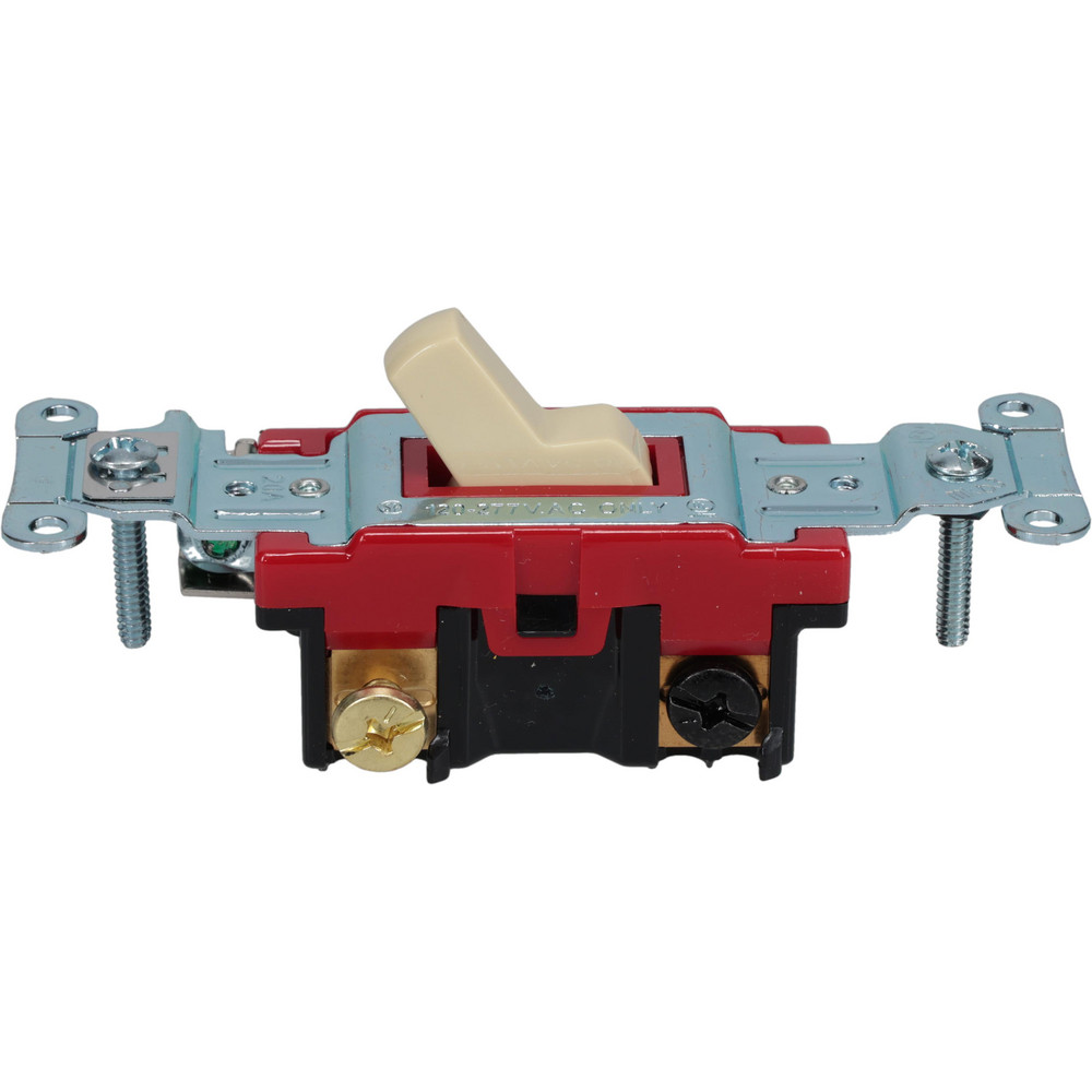 Pass & Seymour 3 Pole, 120 to 277 VAC, 20 Amp, Rocker Three Way Switch - 2623W