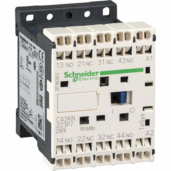 Schneider Electric 2NC/2NO, 110 VAC at 50/60 Hz Control Relay - CA2KN223F7