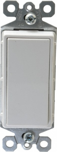 Cooper Wiring Devices 3 Pole, 120 to 277 VAC, 15 Amp, Commercial Grade Rocker Three Way Switch - 7503W