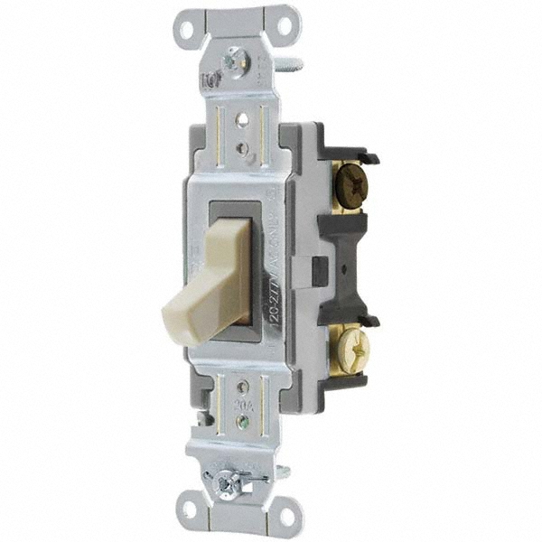 Hubbell Wiring Device-Kellems Toggle Switches; Switch Type: Heavy-Duty; Switch Sequence: Off-On; Contact Form: SPST; Actuator Type: Toggle; Terminal Type: Screw; Maximum Amperage at 125 Volts: 20 A; Maximum Amperage at 250 Volts: 20.0 A; Mount Type: Box Mount; Body Material: Nylon; Includes: Terminal Screws; Standards Met: CSA - 1221GY