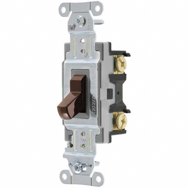 Hubbell Wiring Device-Kellems Toggle Switches; Switch Type: Heavy-Duty; Switch Sequence: Off-On; Contact Form: SPST; Actuator Type: Toggle; Terminal Type: Screw; Maximum Amperage at 125 Volts: 20 A; Maximum Amperage at 250 Volts: 20.0 A; Mount Type: Box Mount; Body Material: Nylon; Includes: Terminal Screws; Standards Met: CSA - 1221GY