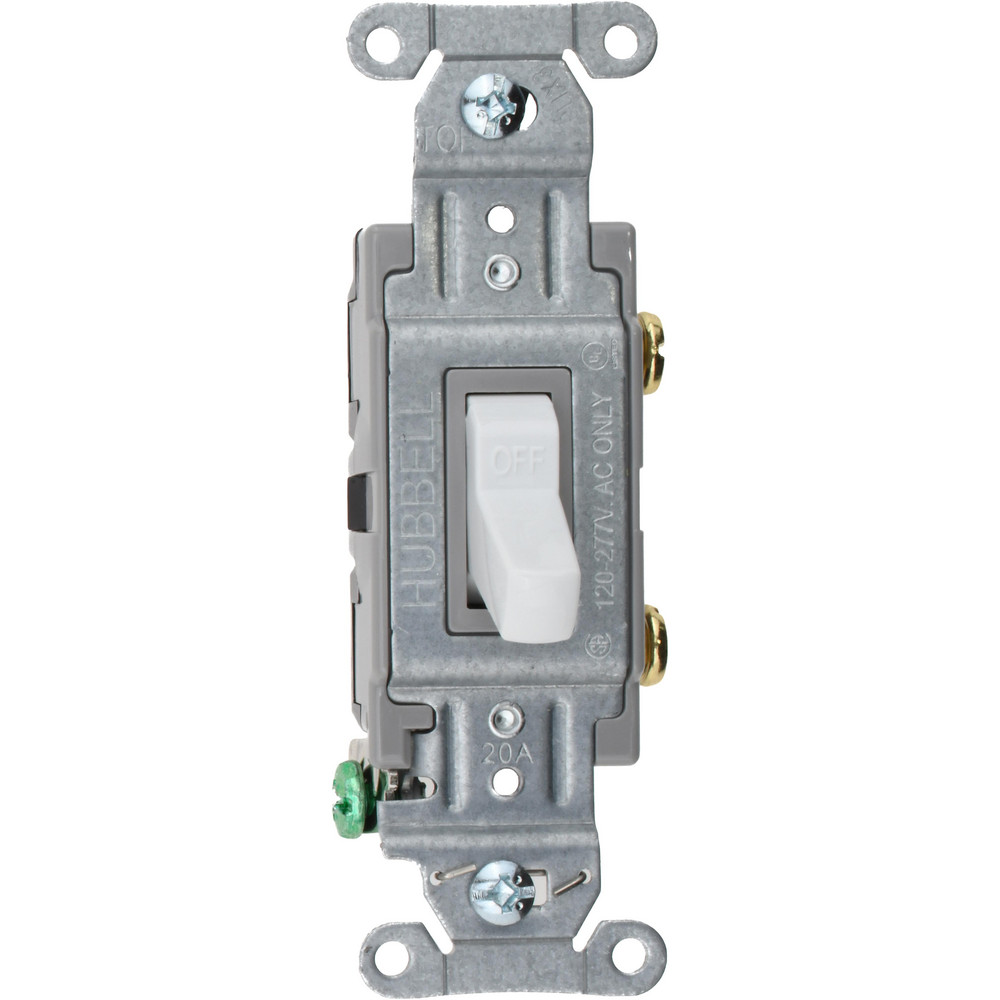 Hubbell Wiring Device-Kellems 20A 125V DUPLEX IVORY STRAIGHT BLADE RECEPTACLE - 5362AL