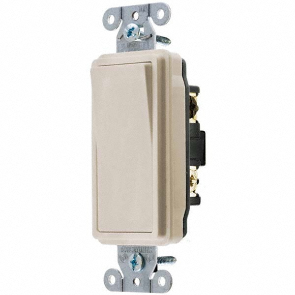 Hubbell Wiring Device-Kellems Rocker Switches; Switch Type: Medium-Duty; Switch Sequence: Off-On; Contact Form: SPDT; Operation Type: Maintained (MA); Maximum Amperage At 125 Volts: 15 A; Terminal Type: Wire Nut; Maximum Amperage At 250 Volts: 15 A; Mount Type: Box Mount; Maximum Operating Temperature: 158.0 °F - DS315LA